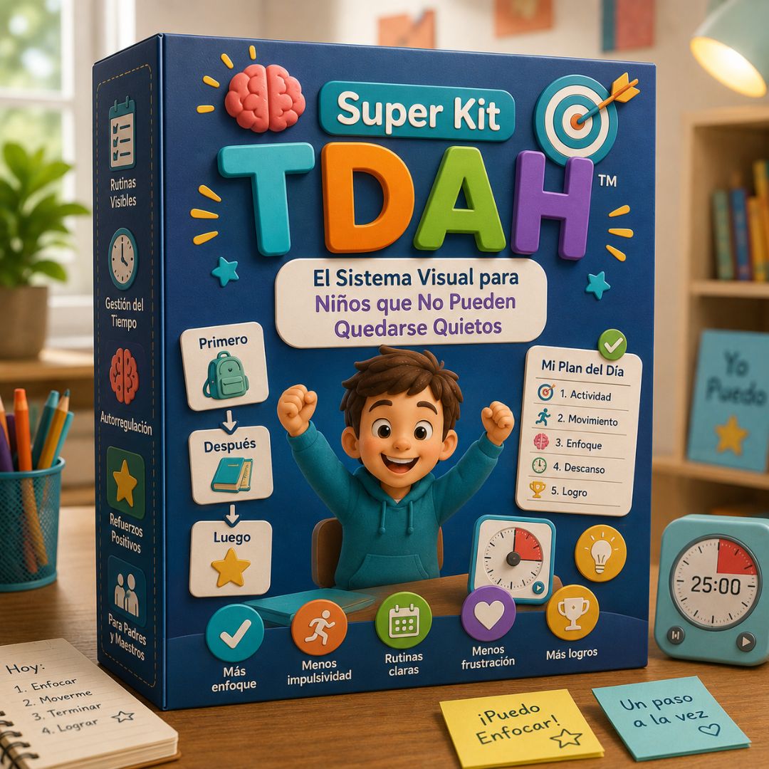 ⭐️ Super Kit TDAH™ — El Sistema Visual para Niños que No Pueden Quedarse Quietos