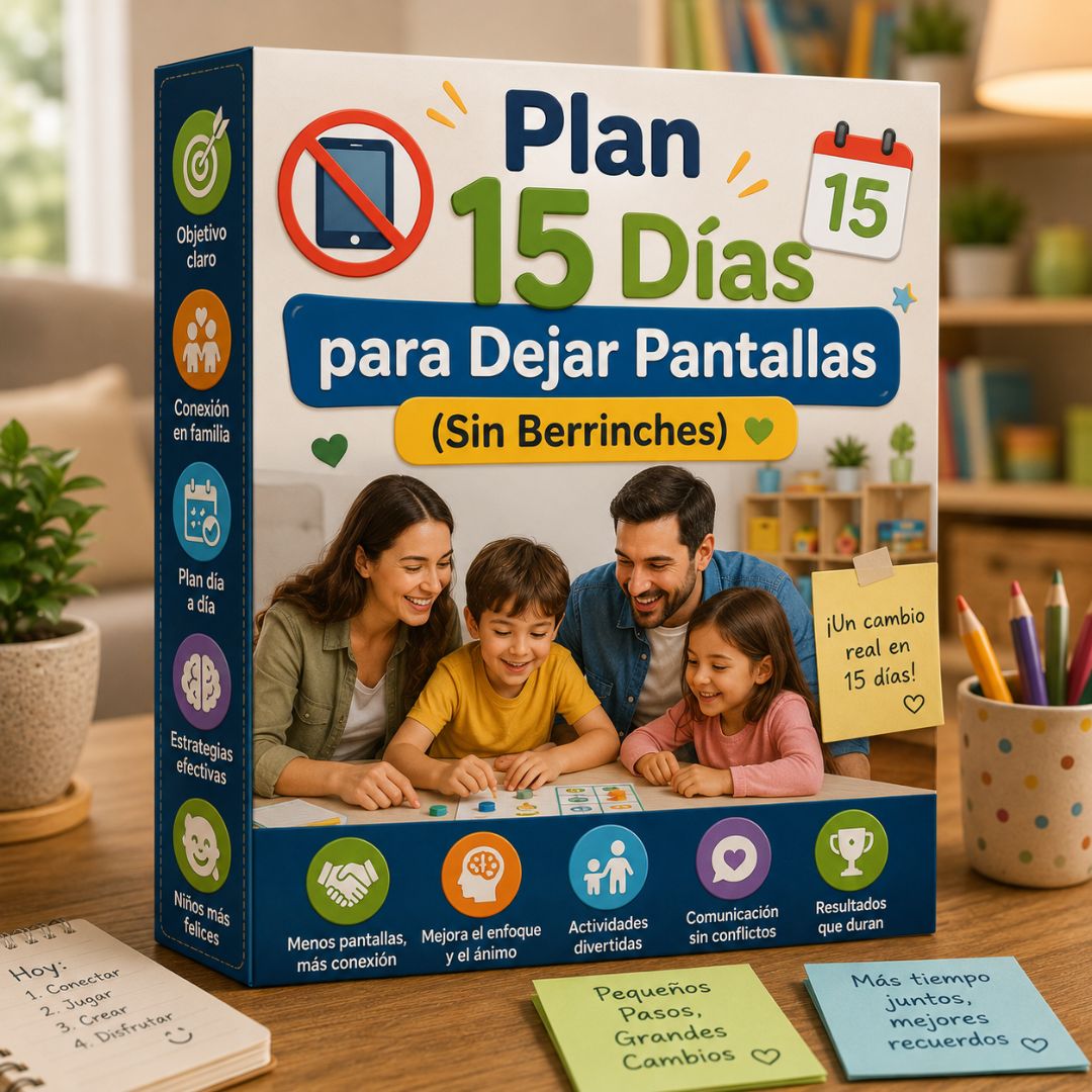 📱 Plan 15 Días para Dejar Pantallas (Sin Berrinches)