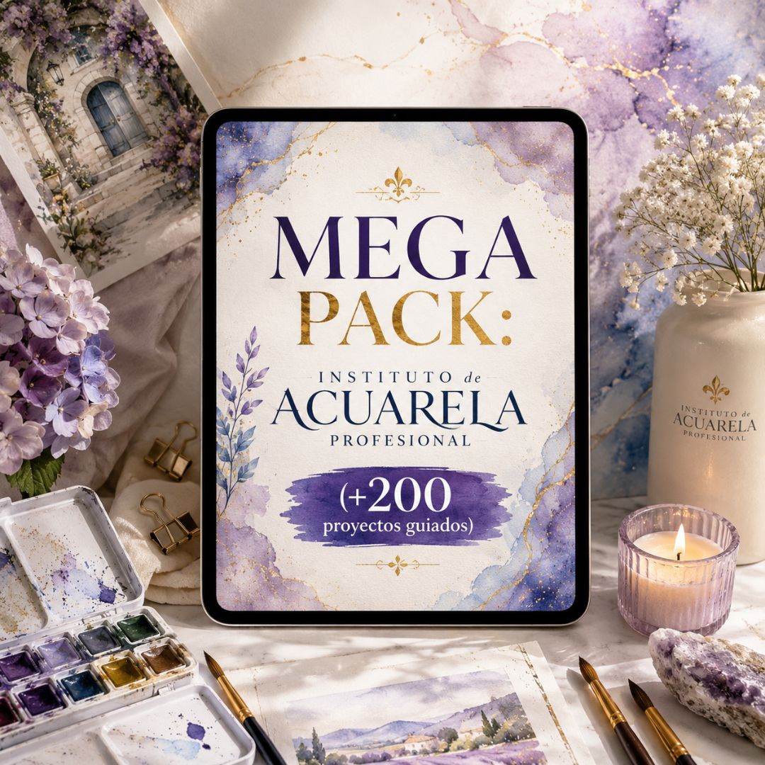 MEGA PACK: Instituto de Acuarela Profesional + 10 BONOS 🎨