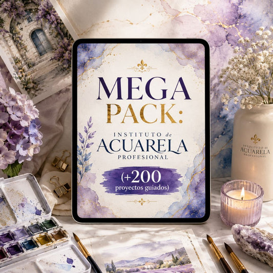 MEGA PACK: Instituto de Acuarela Profesional + 10 BONOS 🎨